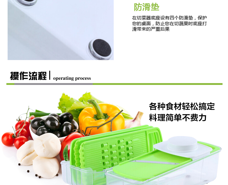 汇佳 多功能切菜器 削皮器组合装 刨丝研磨器切片切条器4件套装