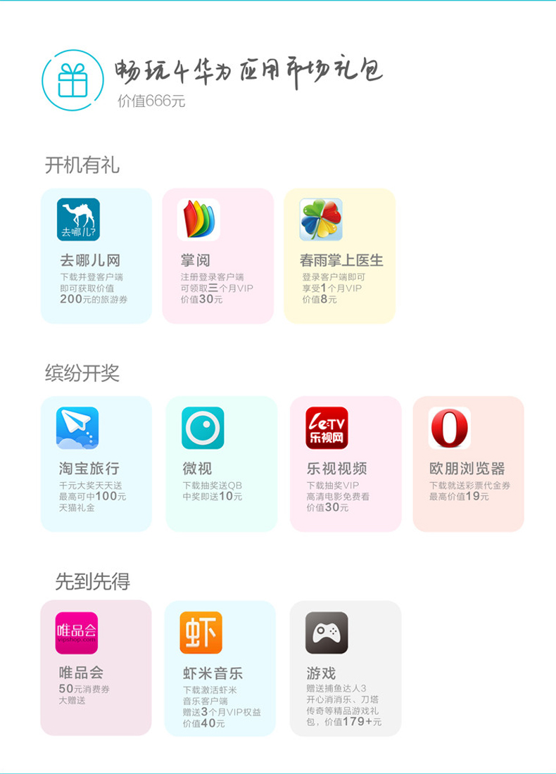 华为 畅玩4 双卡双待 4G 智能 手机 (8G ROM) 白色 电信4G版