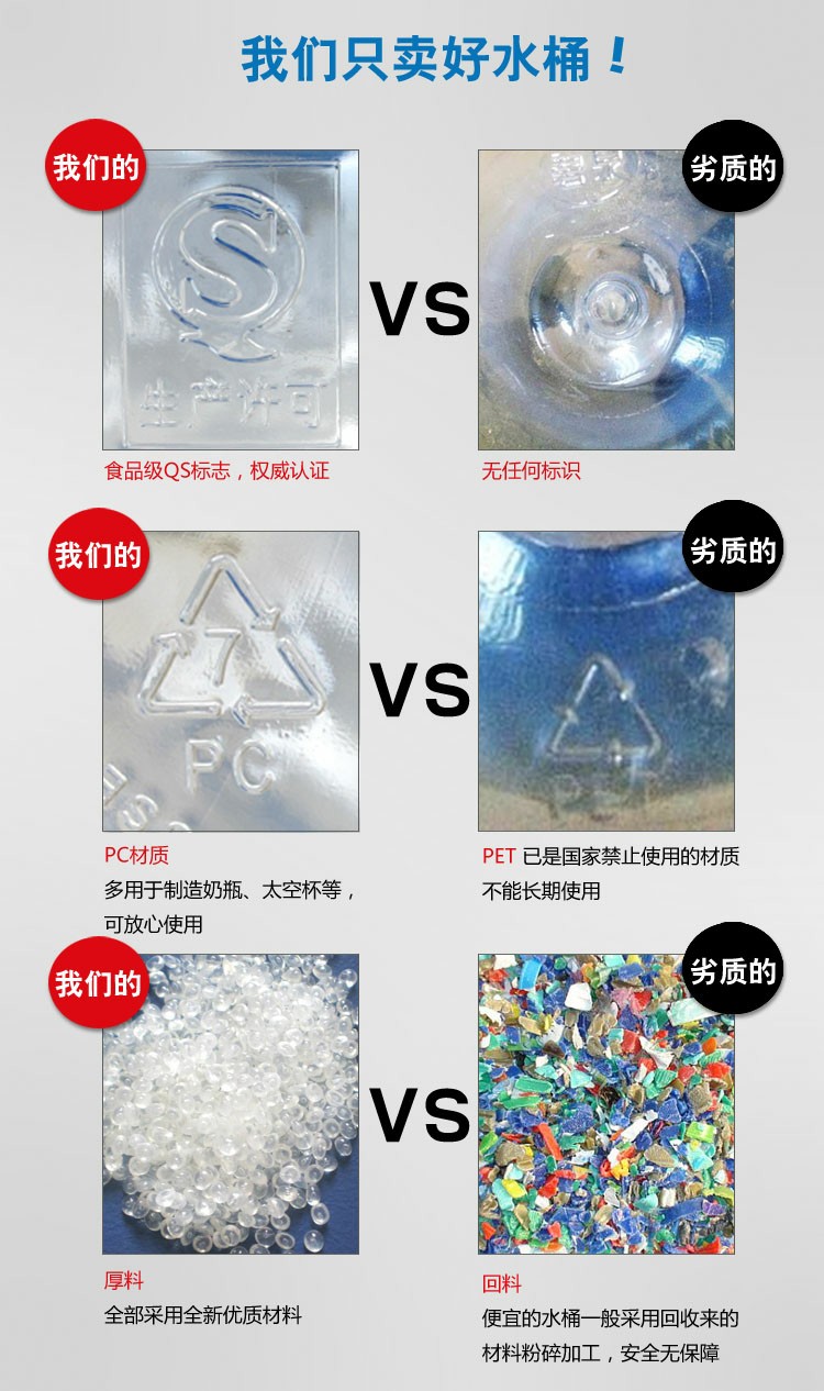 
                                        泉邦  纯净水桶矿泉水桶饮用水饮水机茶台吧机水桶手提户外桶 10升                