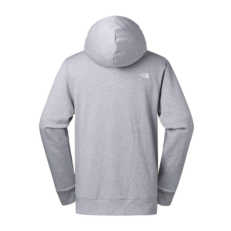 乐斯菲斯(the north face) 男款户外休闲舒适棉质帽衫开衫连帽卫衣