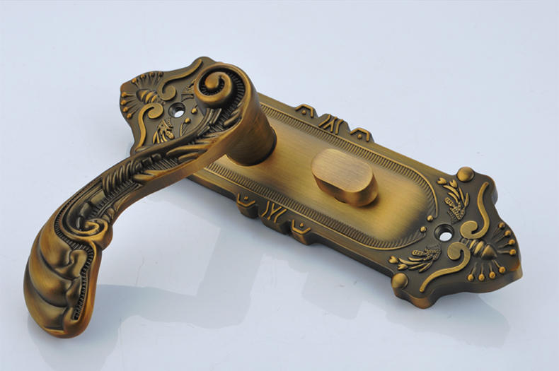 天奴五金房门锁三件套 欧式复古卧室室内门锁 房间实木门执手锁 tl-wm