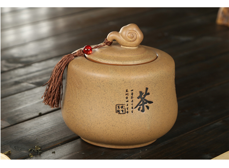 茶叶罐陶瓷 云起龙骧茶叶罐 中号密封特价包邮普洱茶醒茶大码