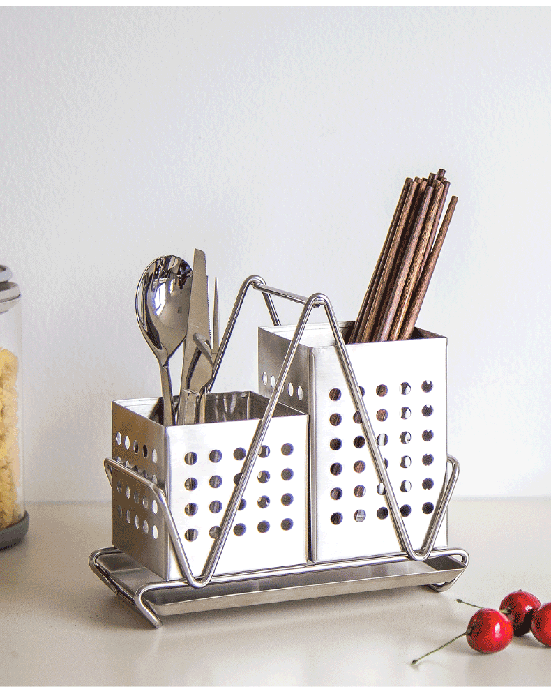 维艾(newair)304不锈钢筷笼筷子筒 沥水厨房置物架x186