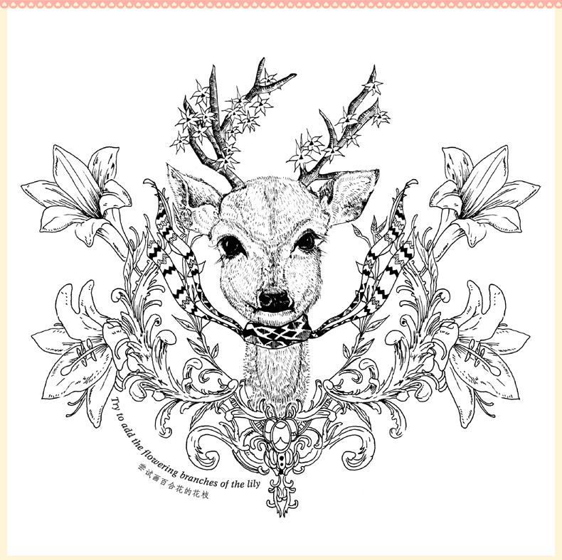 漫游奇境2册梦幻花园奇妙森林漫游奇境解压图书绘画神秘花园涂色书