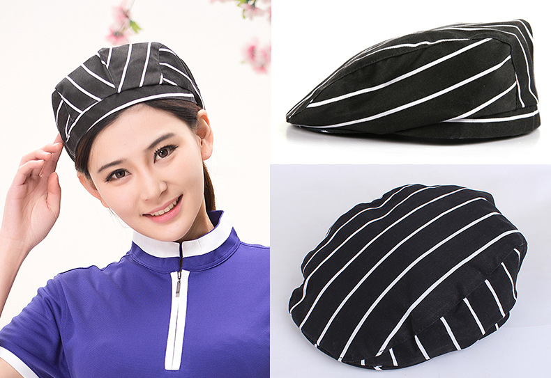 服务员帽子贝雷帽女鸭舌帽前进帽酒店咖啡中西餐厅厨房帽工作服