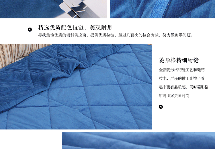 
                                        天绫家纺 两用午睡被车用靠垫抱枕被子 双面加厚天鹅绒  45*45/135*200cm 蓝色 45*45/135*200cm                