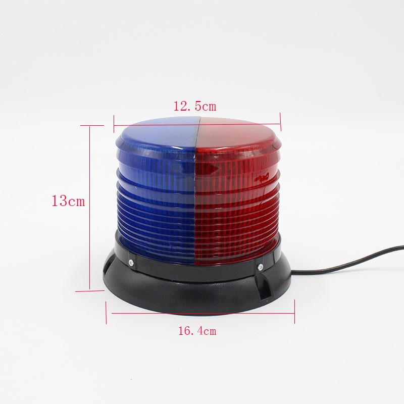led红警示灯开道灯多模式爆闪灯雾天爆闪警灯红蓝一套小功率24v大车用
