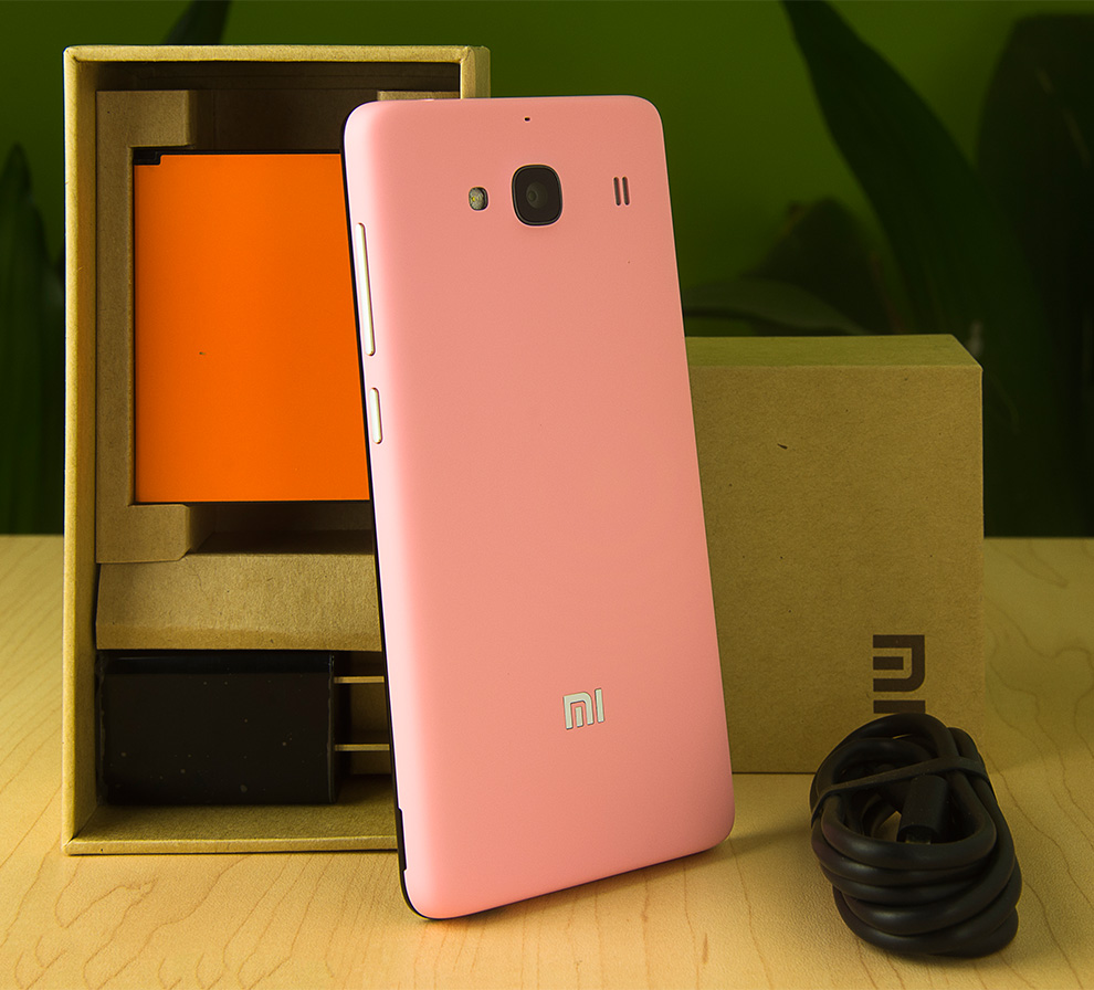 小米(mi)红米2 移动4g版 双卡双待手机 (8g 存储) 粉色(送高清贴膜