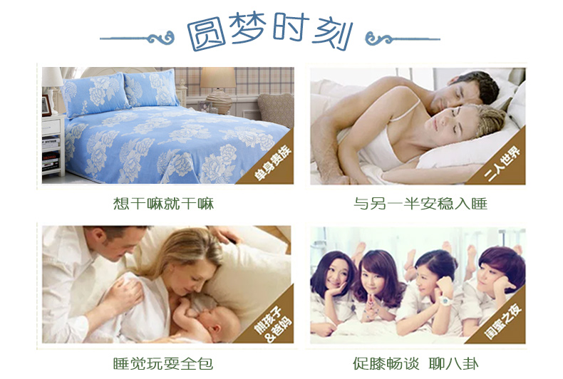 
                                        绿幽谷 亚麻凉席加厚折叠空调席子双人亚麻凉席三件套 蓝色国色天香 2.0米床适用                
