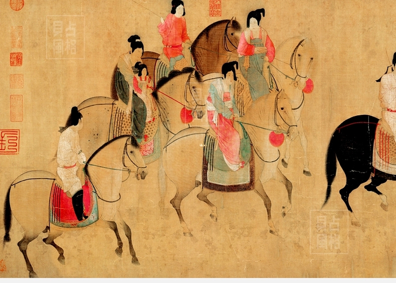 贝占风格 卧室装饰画壁画床头挂画现代新中式禅意墙画花卉有框画 花笙记  33*153