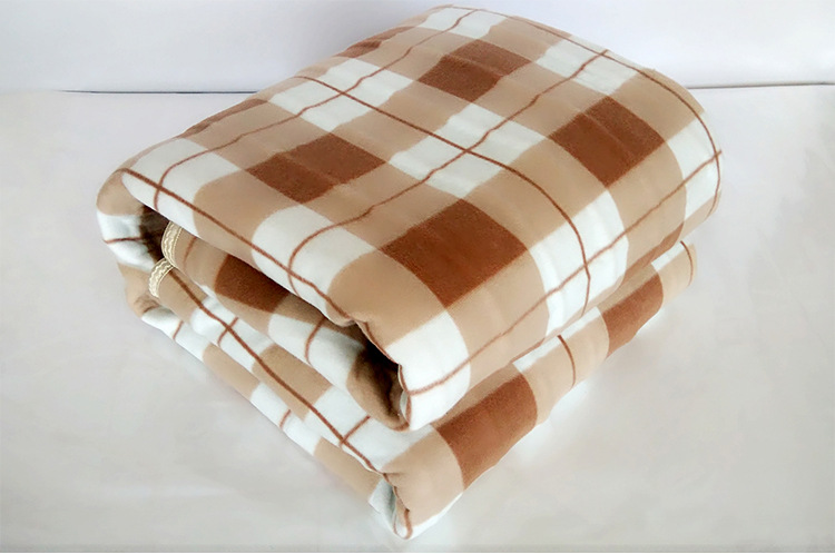 新型水暖电热毯调温双人电热毯水循环水暖电热毯 红黄色