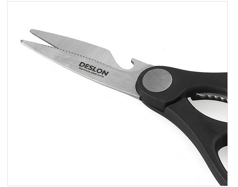 
                                        德世朗（DESLON）不锈钢多功能厨房剪刀开瓶盖去鱼鳞 FS005                