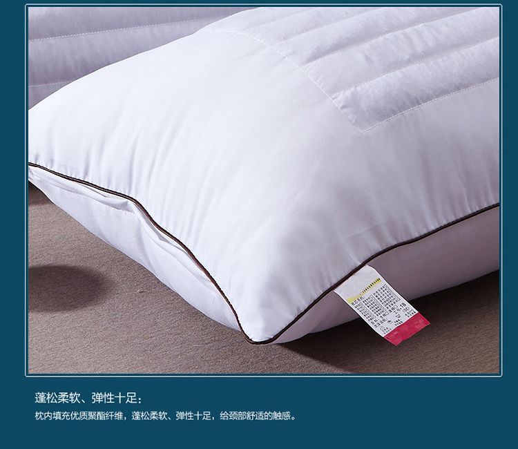 
                                        花语缤纷 加厚弹性磨毛纤维枕芯荞麦枕芯枕头单只 48*74cm(单只枕芯)                