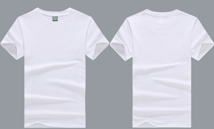 圆领空白色文化衫广告衫短袖diy手绘t恤班服活动服 白 180克白色微透