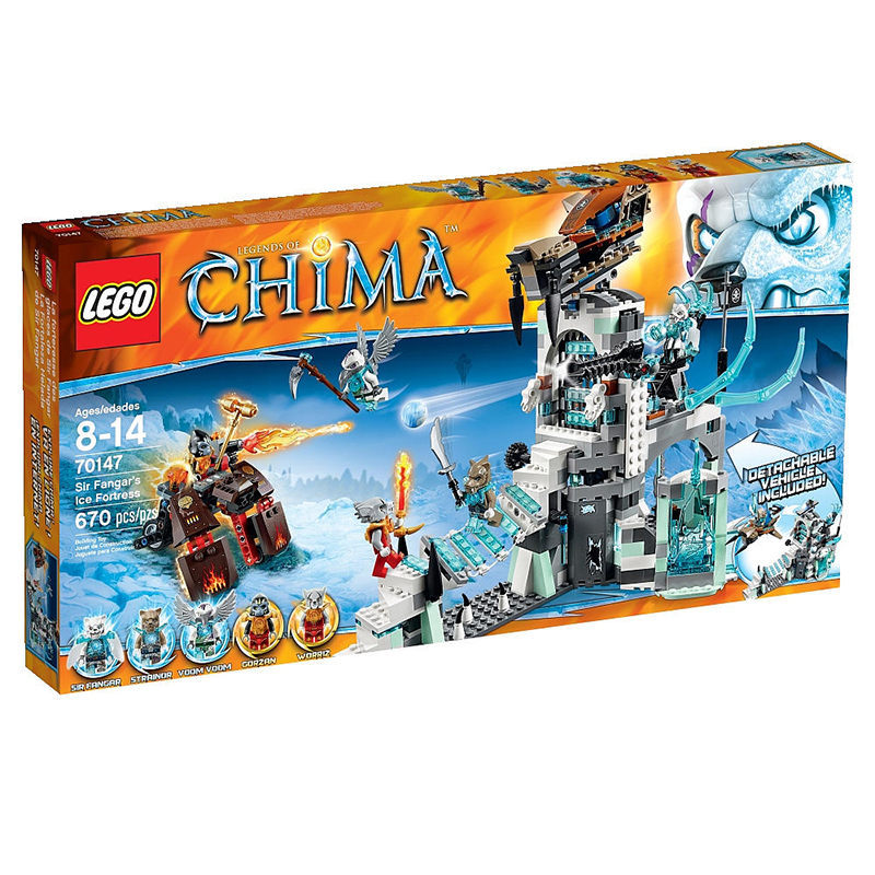 乐高legochima气功传奇剑虎大帅的冰城堡70147