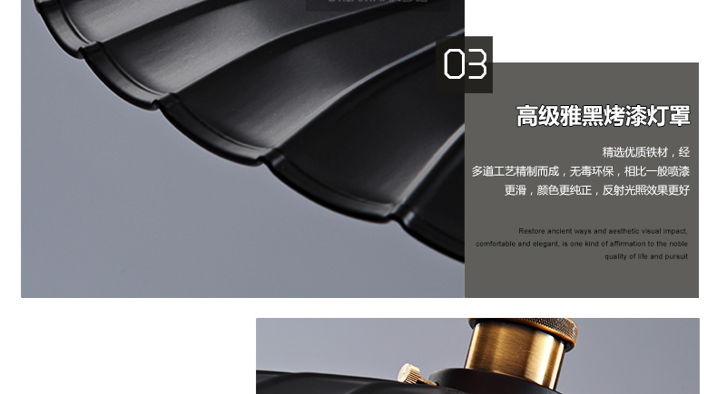 梦晗灯具 吊灯工业复古loft餐厅办公室铁制酒吧吊灯吧台灯餐桌灯 灯具 包邮Q811 中号36cm黑色+爱迪生光源