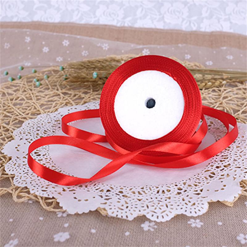6cm金边丝带缎带节日彩带绸带织带披萨盒点心盒带子 一卷 1cm红色22米