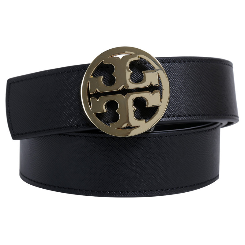 tory burch 托里伯奇女士十字纹牛皮时尚皮带31145228 黑色