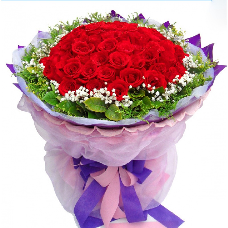 七夕情人节送花送花昆明市西山五华官渡区生日鲜花同城速递11朵粉玫瑰