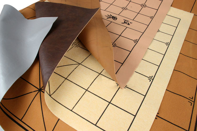 象棋皮革绒面棋盘棋布学生家用棋盘可卷可折叠大中小号 7分棋盘-适合