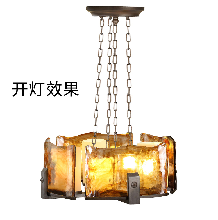 波西米亚 吊灯 餐厅灯卧室灯 咖啡色灯书房灯 灯具 吊灯(配LED白光)