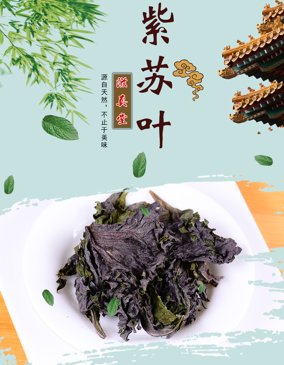 滋真堂 紫苏叶 紫苏 干紫苏 紫苏叶5斤 送1斤【图片 价格 品牌 报价】