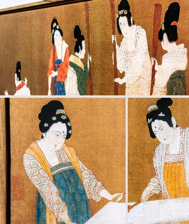 贝占风格 卧室装饰画壁画床头挂画现代新中式禅意墙画花卉有框画 花笙记  33*153