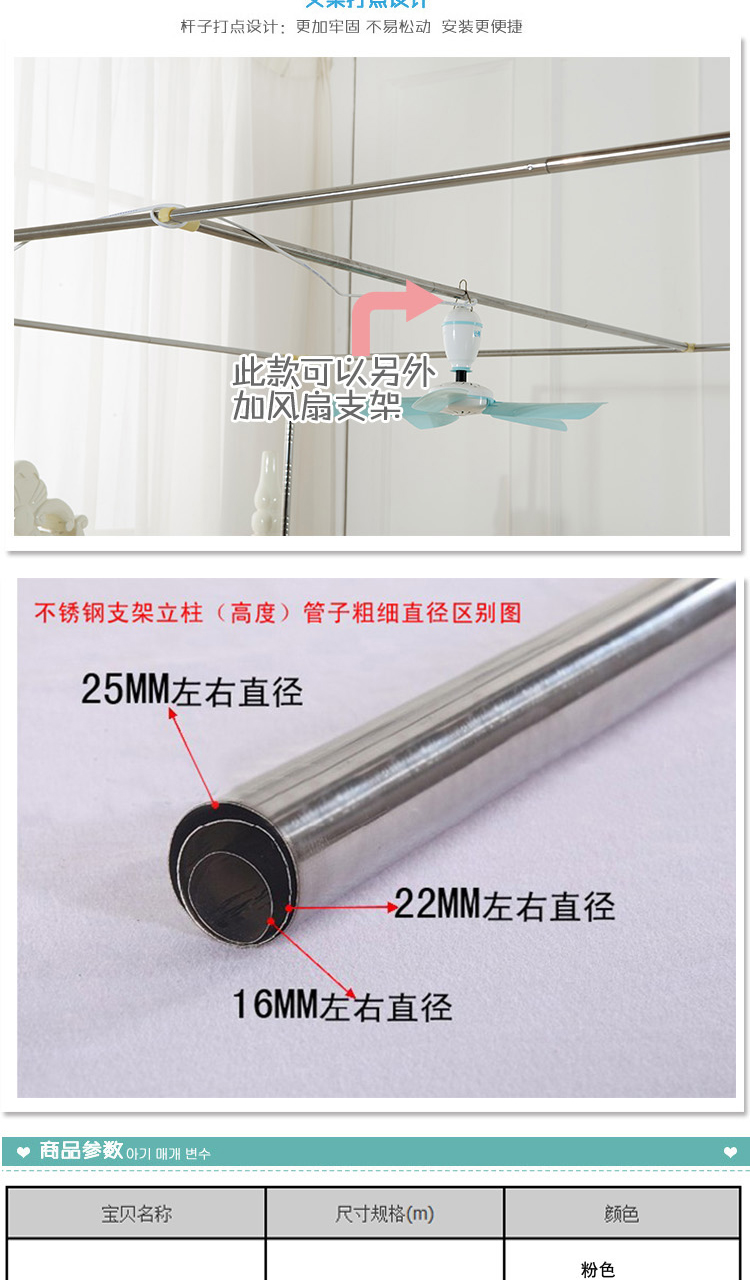 豪悦家纺 蚊帐三开门落地不锈钢方顶公主蕾丝花边蚊帐 1.5/1.8米床C01 白色 120*200cm