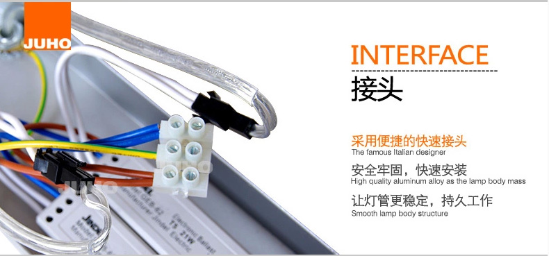 集和 商业长条直尺工作吊灯 简约现代T5办公室吊灯 创意书房照明灯具 60cm双管吊灯