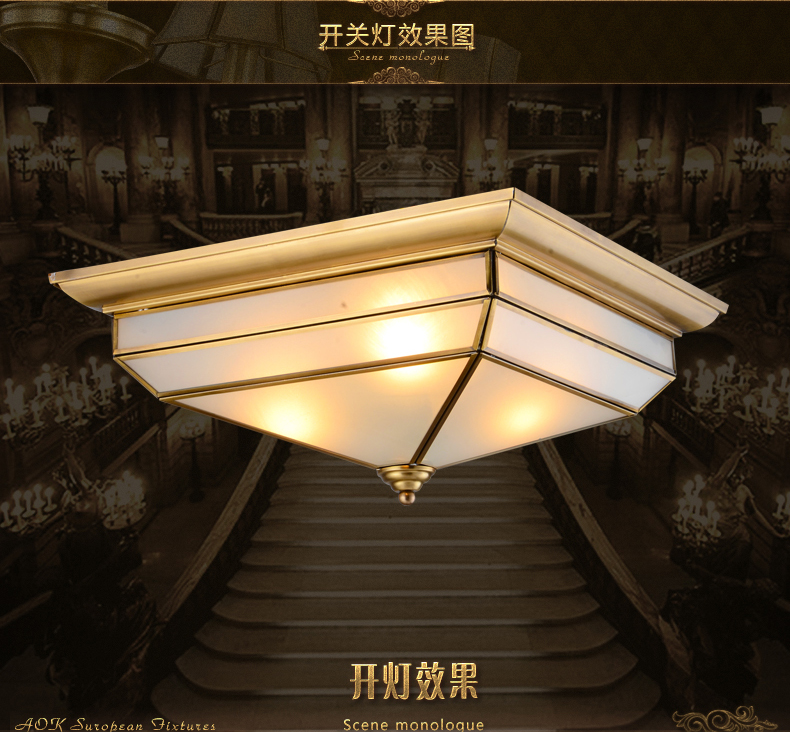 吸顶灯 led中式吸顶灯 欧式吸顶灯过道灯卧室灯走廊灯温馨灯具