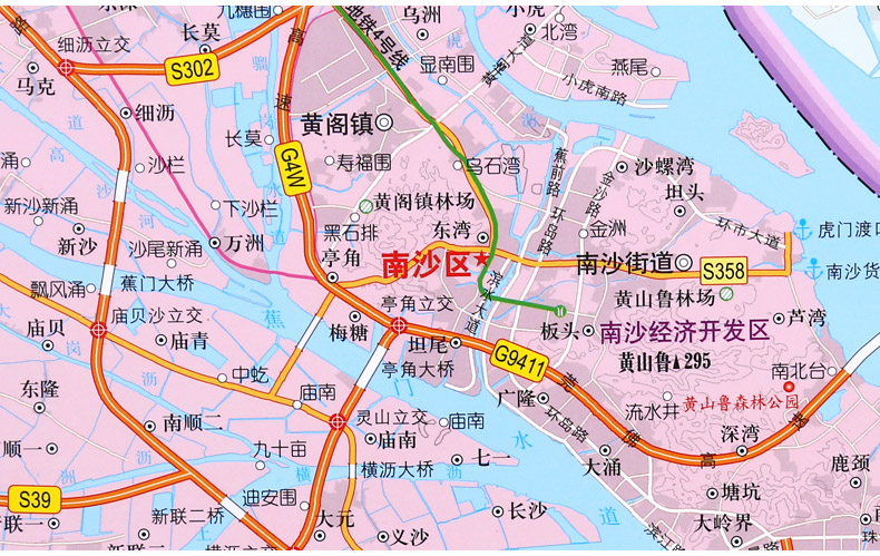 2021年广州市地图挂图约1116米