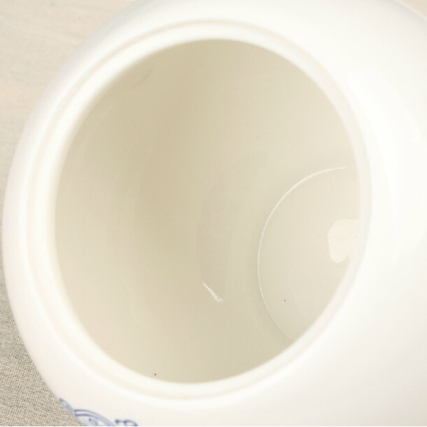 云品家居 茶叶罐陶瓷罐密封罐镂空陶瓷家居摆件糖果罐手工制品 龙凤呈祥-红釉