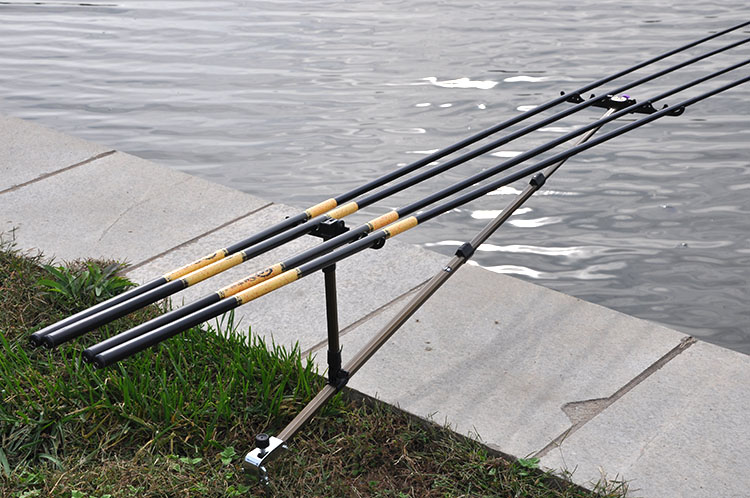 双炮台钓鱼支架多功能鱼竿支架台钓架杆竿架地插渔具用品 炮台 1.5m