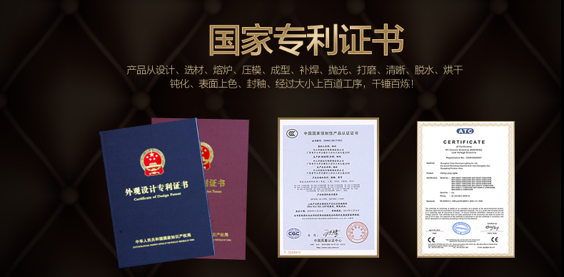 创琪 吊灯新美式简欧现代客厅卧室餐厅仿铜铁艺灯具 4头不带光源