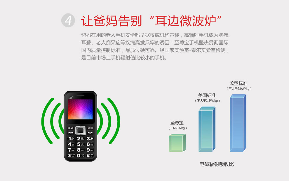 至尊宝（Bset Sonny） T99 功能3G手机 黑色 红色