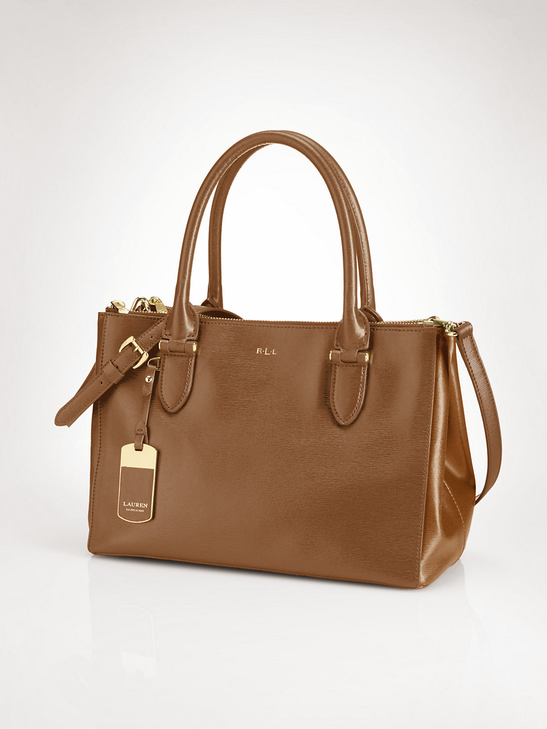 拉夫劳伦(ralph lauren)女士手提包 黑色 真皮 肩带 52633546