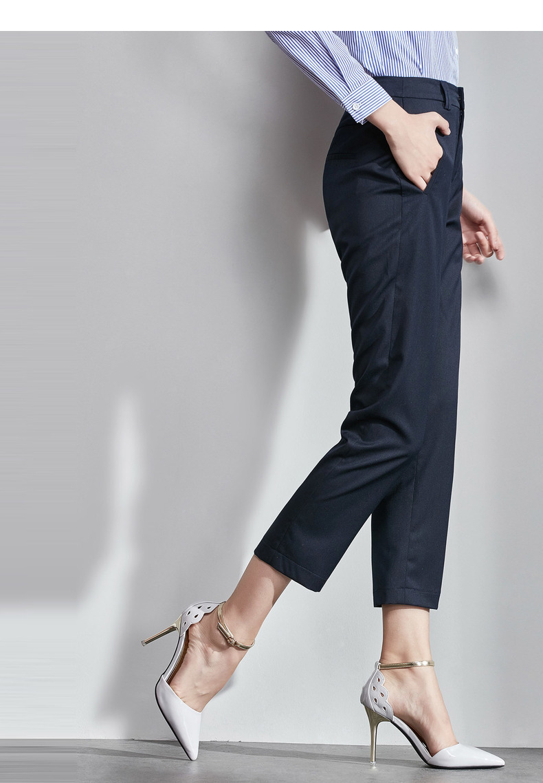 梵希蔓高腰休闲裤女款九分裤女士裤子女裤秋款新款裤子2017新款女