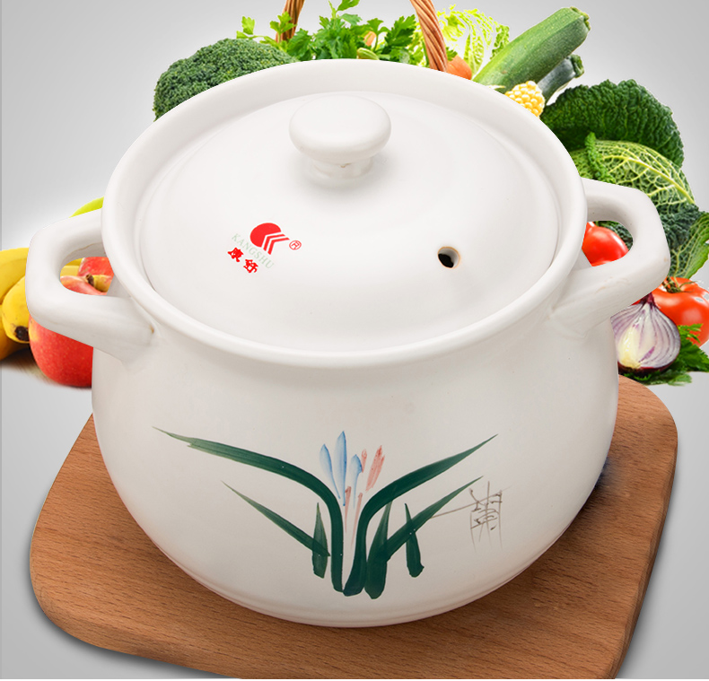 康舒(kangshu) 康舒汤锅陶瓷大容量5300ml家用特大号砂锅白色耐高温直