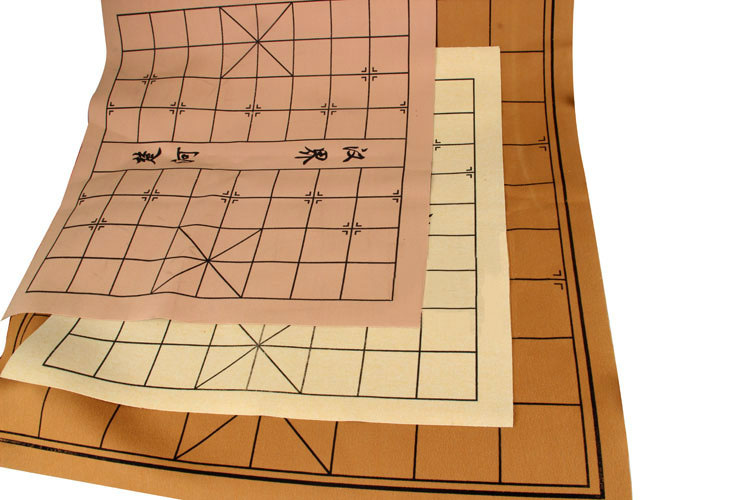 象棋皮革绒面棋盘棋布学生家用棋盘可卷可折叠大中小号 7分棋盘-适合
