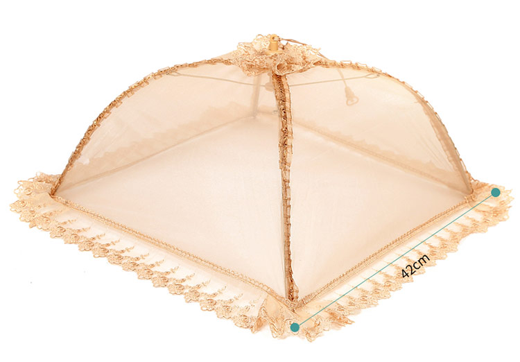 奥美优 可折叠透气饭菜防尘罩盖菜罩 食物碗餐桌防蝇防虫罩子水果纱罩