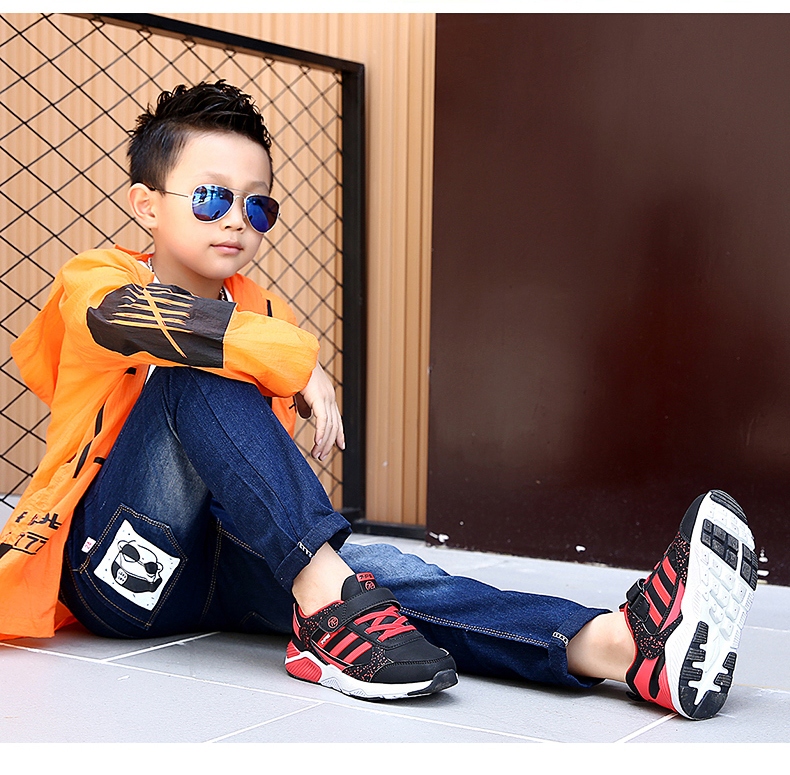 七波辉男童童鞋2017新款 四季款儿童童鞋男童运动鞋跑步鞋中童大童