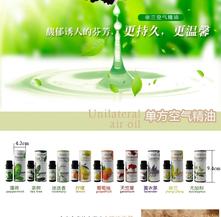 包邮 kingking香薰精油 室内熏香香薰炉香薰机用单方空气精油10ml 尤加利