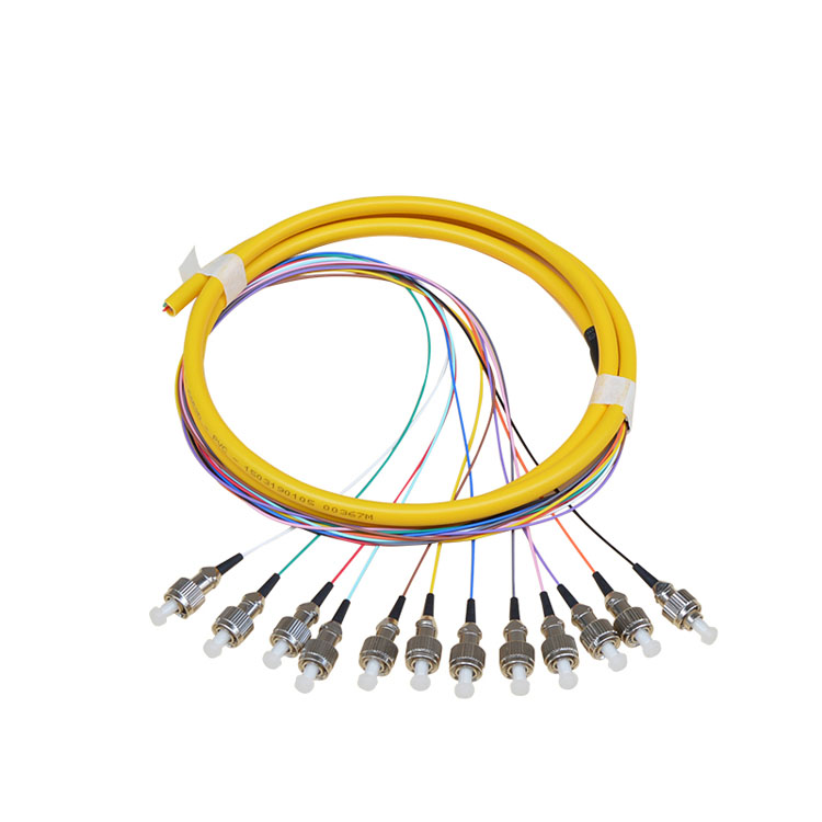 狼之光 12芯束状尾纤 法兰盘分纤箱光交箱单多模熔接盘odf配线架sc/st