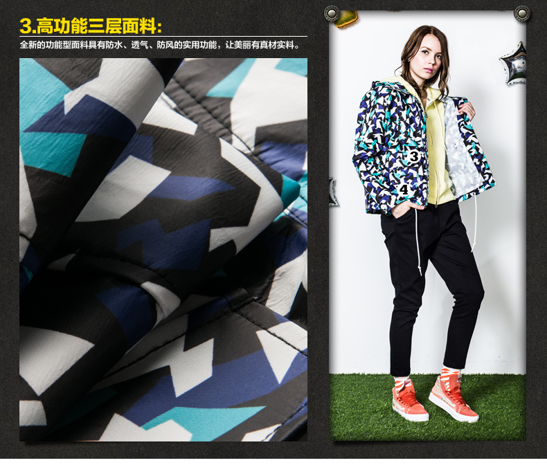 Dickies秋季新款女式夹克宽松防风透气印花薄外套dk237 粉色 (M) 160/84A