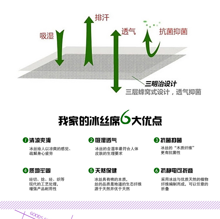 伊迪梦 爱在普罗旺斯 3D印花床单款1.2/1.5/1.8米冰丝席凉席值得拥有 1.2m床