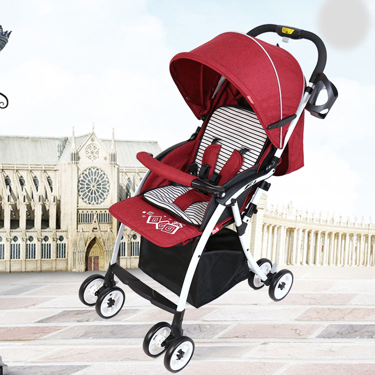 贝欧莱 婴儿推车一键式收车婴儿车 超轻便伞车可坐可平躺婴儿车避震