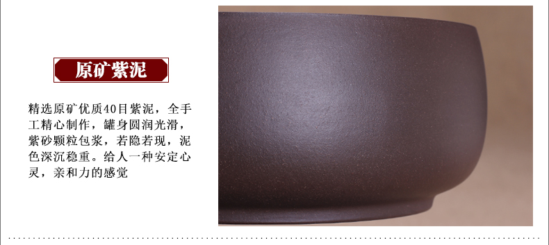 
                                                            玖晟祥 宜兴紫砂茶叶罐醒茶大号存茶罐普洱茶饼储存罐粗陶瓷茶缸密封茶叶桶藏茶盒储物罐 三饼装 3饼【素面铜扣】清水泥光面                