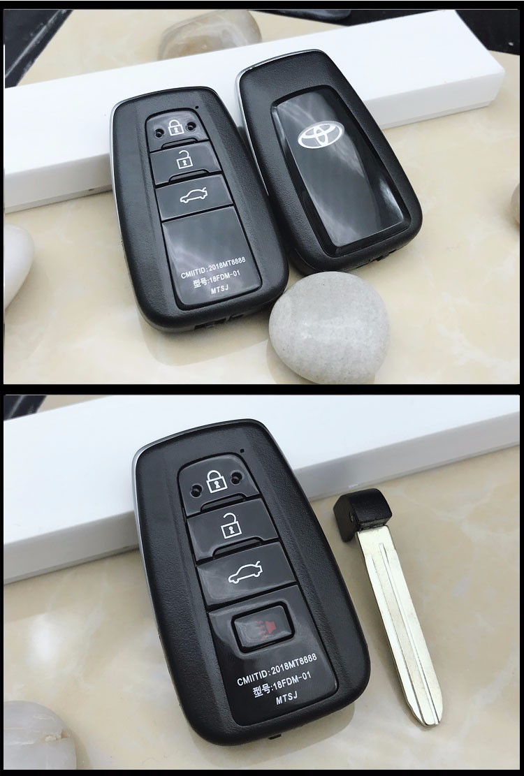 安巡适用18年2019款丰田chr钥匙壳八代凯美瑞普拉多奕泽霸道汽车锁匙