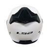 LS2 new motorcycle helmet quarter helmet electric moped four seasons large tail large size men and women half helmet OF608 flash white 2XL (recommended 59-60CM)