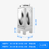 Jingwei 304 stainless steel water tank 0.25 tons 0.5*0.5*1.38m large capacity water storage tank with tripod JWZ1119